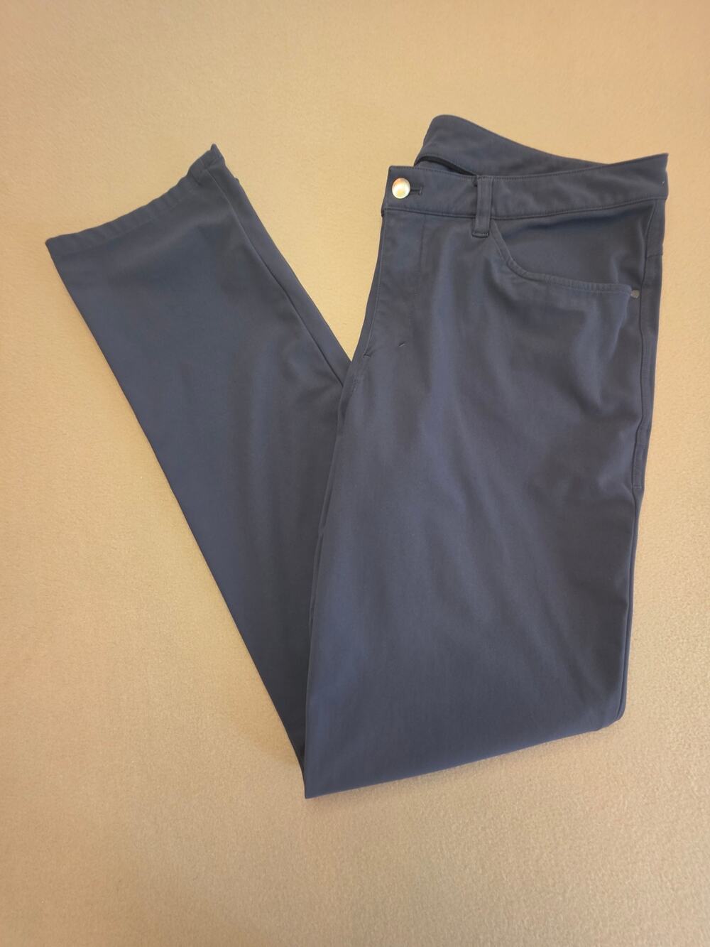 Lululemon Men's ABC Classic-Fit 5 Pocket Pants Obsidian (Gray) Sz 36